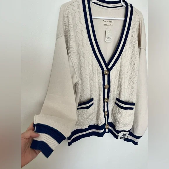 Free People We The Free Varsity Cardi - Picture 7 of 16